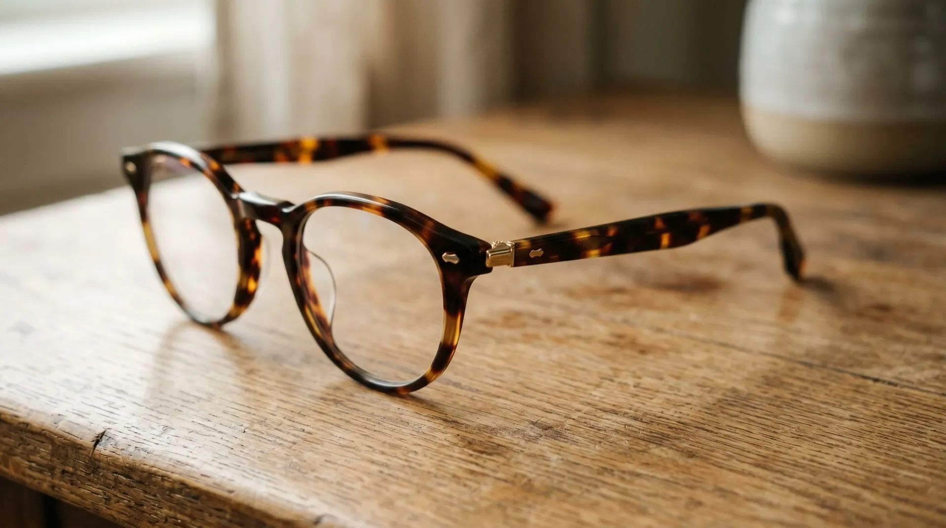 Eyewear shown on-model with virtual try-on, produced with Resleeve