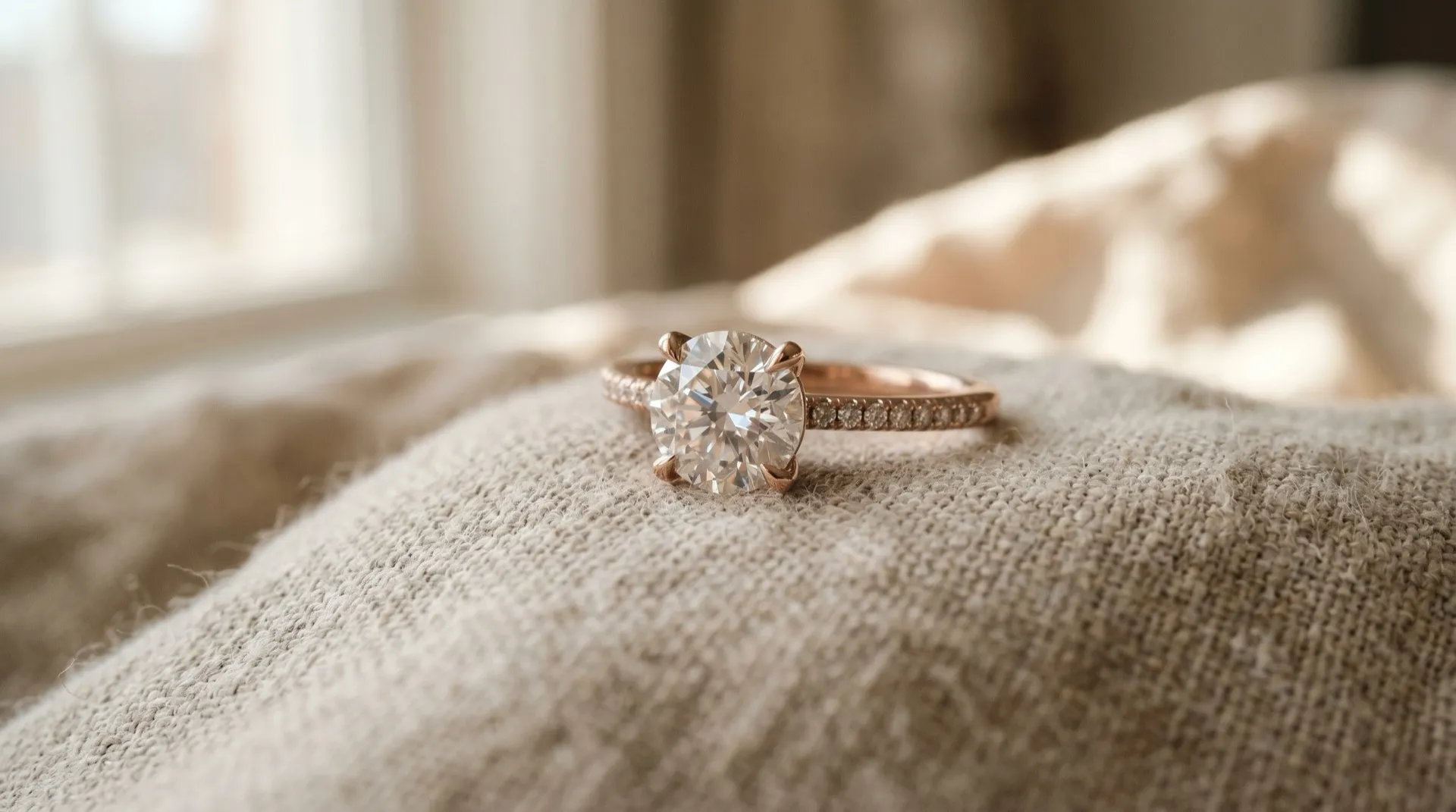 A macro jewelry close-up rendered with true sparkle by Resleeve