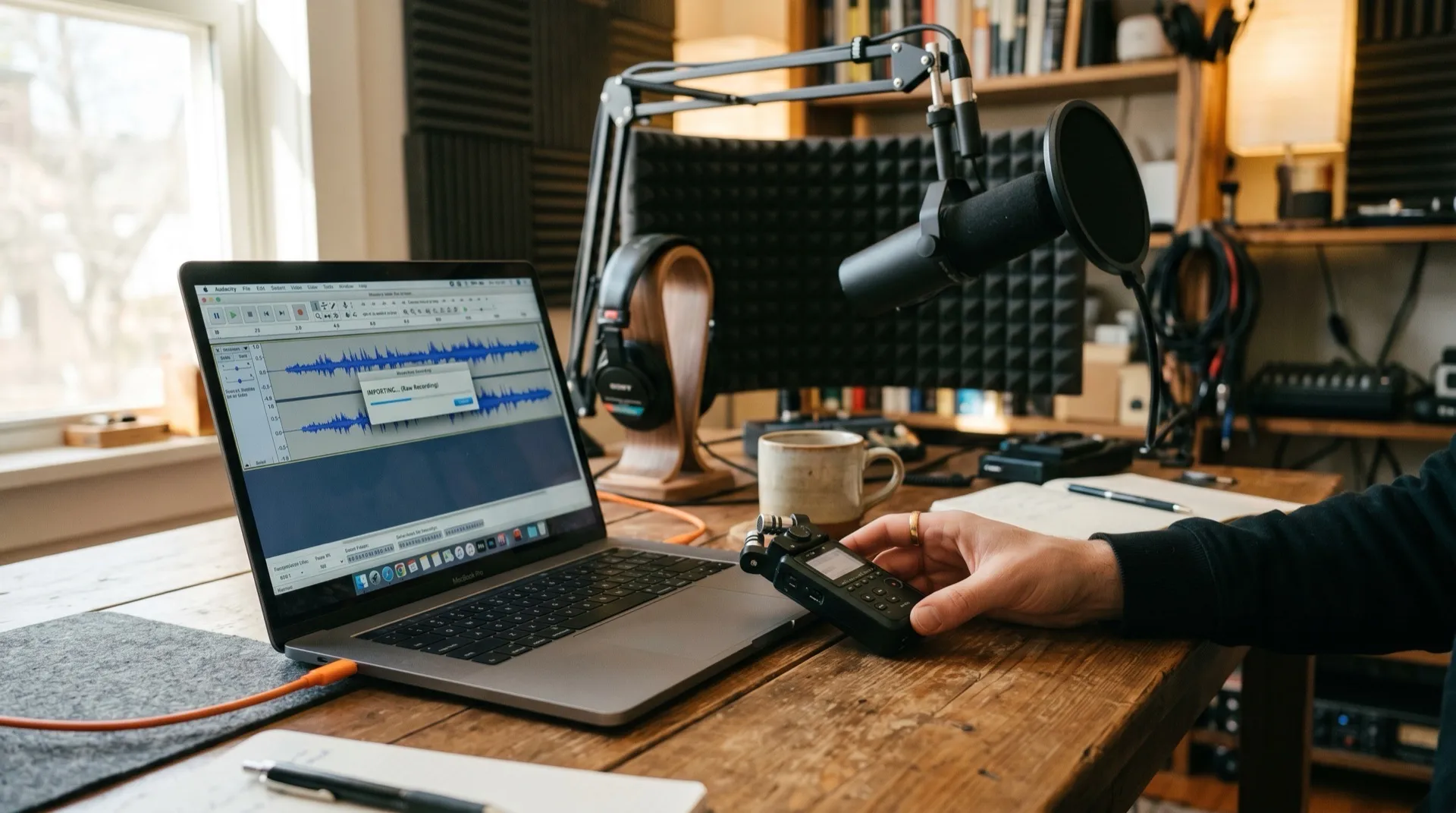 Upload the raw recording: Resleeve for Podcasters